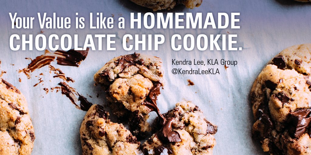 sell relationship value over price like a homemade chocolate chip cookie