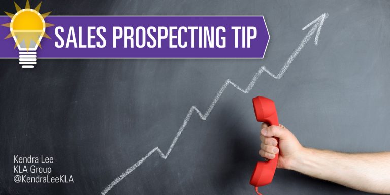 Sales prospecting tip