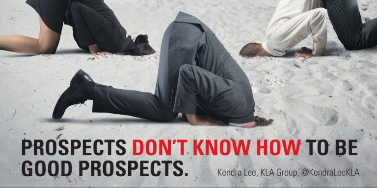 You have to lead prospects through the sales process