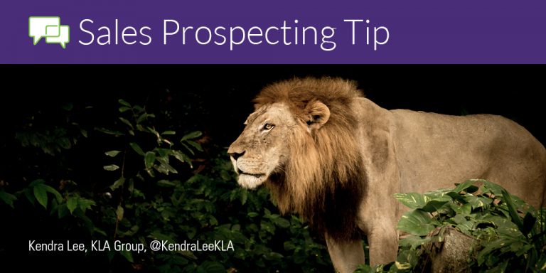Sales-Prospecting-Tip with Lion hunting