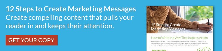 12 steps to create marketing messages