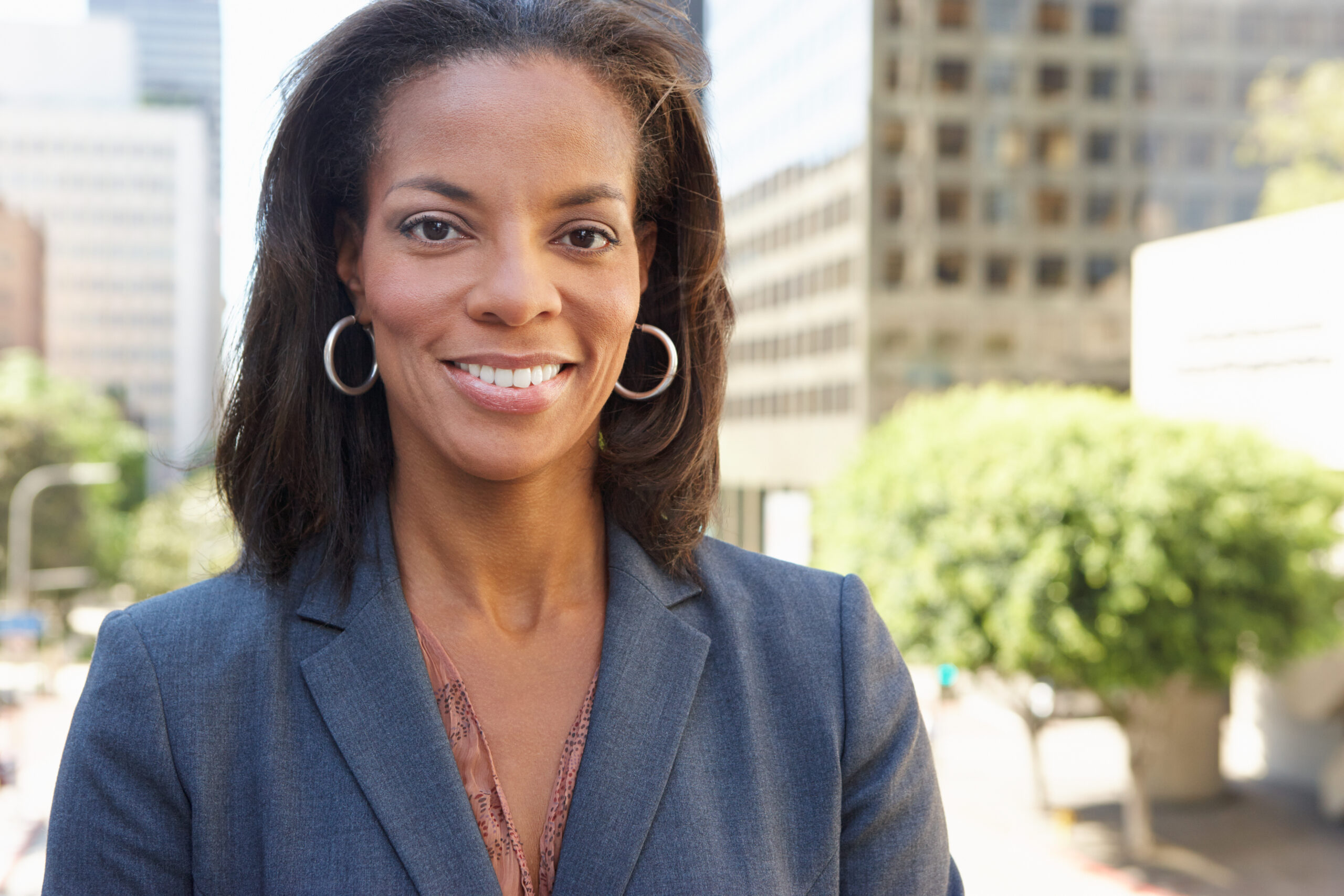 Portrait Of Businesswoman Outside Office